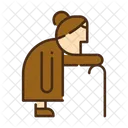 Gehen Grossmutter Zeichen Grossmutter Symbol