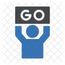 Gehen Unterschreiben Starten Symbol