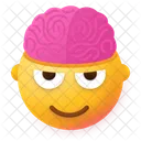 Gehirn Emoji Lacheln Symbol