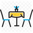 Gehobene Kuche Abendessen Symbol