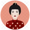 Geisha Woman Avatar Icon