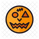 Geister Emoticon Halloween Design Symbol