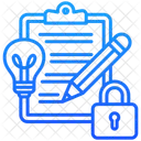 Geistiges Eigentum Patent Erfindung Symbol