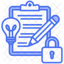 Geistiges Eigentum Patent Erfindung Symbol