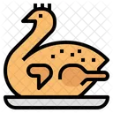 Gekochtes Huhn Essen Huhn Symbol