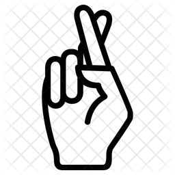 Gekreuzte Finger  Symbol