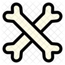 Gekreuzte Knochen Gekreuzt Knochen Symbol