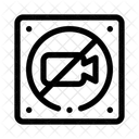 Gekreuztes Video  Symbol