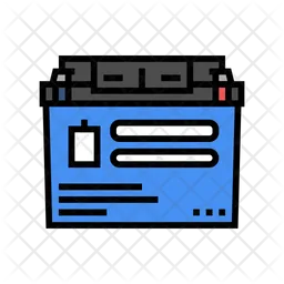 Gel Cell Battery  Icon