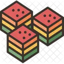 Gelatin Cube Jelly Icon