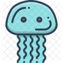 Gelatina Pescado Medusa Icono