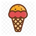 Colore Riempito Di Gelato Icon