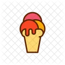 Colore Riempito Di Gelato Icon