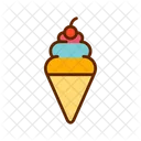 Colore Riempito Di Gelato Icon