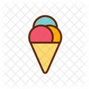 Colore Riempito Di Gelato Icon