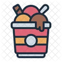 Gelato Ice Cream Cup Icon