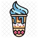 Coppa Di Gelato Panna A Strati Dolce Icon