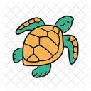 Gelbe Schildkröte  Symbol