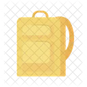 Gelber Rucksack  Symbol