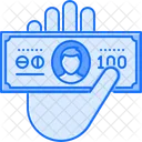 Hand Geldschein Zahlung Icon