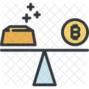 Bitcoin Geld Golden Symbol