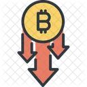 Bitcoin Geld Pfeil Symbol