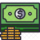 Geld Bargeld Dollar Icon