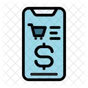 Mobiles Einkaufen Online Shopping Einkaufen Icon