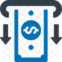 Geld Abheben Bankomatkarte Geldautomat Symbol
