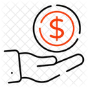 Geld Anbieten Spende Wohltatigkeit Symbol