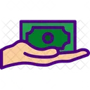 Geld anbieten  Symbol