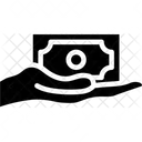 Geld anbieten  Symbol