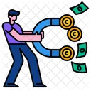 Geld Anziehen Magnet Anziehen Symbol
