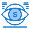 Geldauge Geldvision Finanzvision Symbol