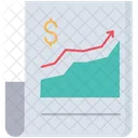 Geld Dokument Linie Pfeil Symbol