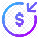 Geld-Empfangskreis  Symbol