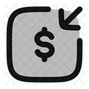 Geld Erhalten Quadrat Geld Erhalten Geld Icon