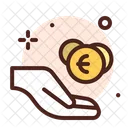 Geld geben  Symbol