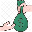 Geld geben  Symbol