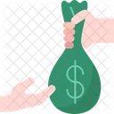 Geld geben  Symbol