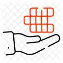 Geld geben  Symbol