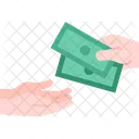 Geld geben  Symbol