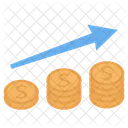 Geldgewinn Finanzgewinn Geldzuwachs Symbol