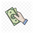 Geld Hand Bargeld Symbol