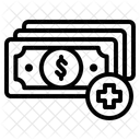 Geld hinzufügen  Symbol