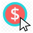 Geld klicken  Symbol