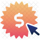 Geld klicken  Symbol