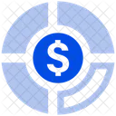 Geld Kreisdiagramm Analyse Diagramm Symbol