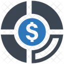 Geld-Kreisdiagramm  Symbol