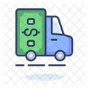 Geld LKW Bank LKW Geld Symbol